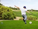 teeing off