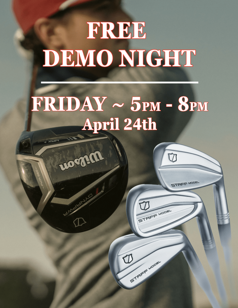 Free demo night Friday, April 24th 5 - 8pm